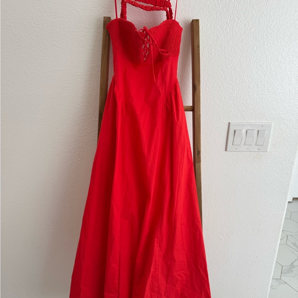 Free People Fifi Dress in Red - Picture 4 of 8